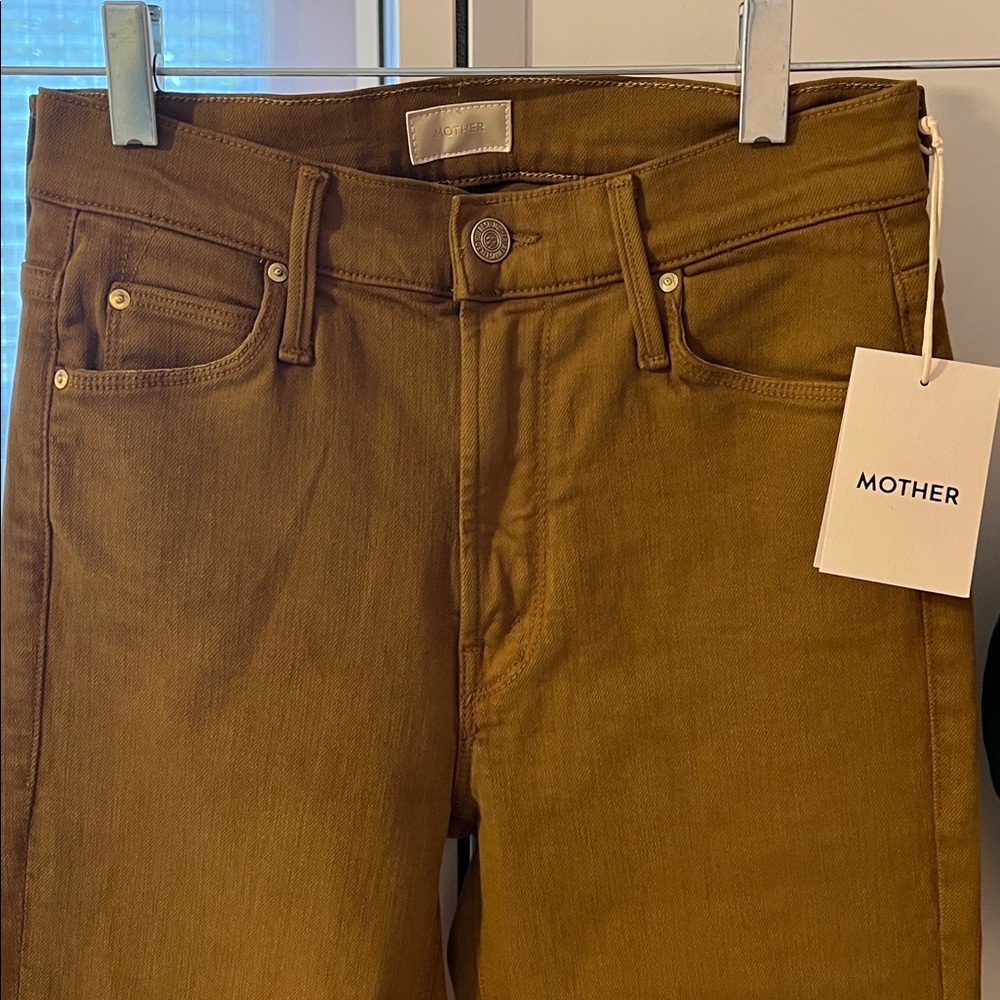 MOTHER Tan Denim Pants